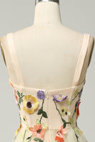 Load image into Gallery viewer, A Line Spaghetti Straps Champagne Long Prom Dress with Appliques