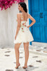Load image into Gallery viewer, Cute A Line Spaghetti Straps Light Green Short Homecoming Dress with Appliques