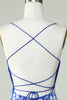 Load image into Gallery viewer, Dark Green Spaghetti Straps Bodycon Homecoming Dress With Appliques