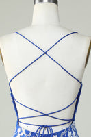 Load image into Gallery viewer, Dark Green Spaghetti Straps Bodycon Homecoming Dress With Appliques