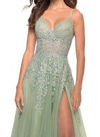 Load image into Gallery viewer, Dusty Sage Spaghetti Straps Homecoming Dress With Criss Cross Back