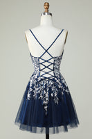 Load image into Gallery viewer, Dusty Sage Spaghetti Straps Homecoming Dress With Criss Cross Back