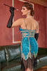 Load image into Gallery viewer, Royal Blue Sequin Cocktail Party Dress with Fringes