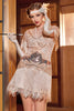 Load image into Gallery viewer, Dark Green Bateau Neck 1920s Gatsby Dress With Fringes