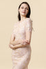 Load image into Gallery viewer, Blush Short Sleeves Sheath Prom Dress