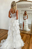 Load image into Gallery viewer, Sparkly Black Off The Shoulder Tiered Corset Prom Dress
