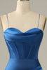 Load image into Gallery viewer, Royal Blue Spaghetti Straps Mermaid Prom Dress