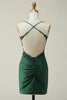 Load image into Gallery viewer, Sheath Spaghetti Straps Royal Blue Short Homecoming Dress with Appliques
