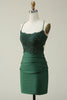 Load image into Gallery viewer, Sheath Spaghetti Straps Royal Blue Short Homecoming Dress with Appliques