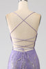 Load image into Gallery viewer, Sparkly Mermaid Lilac Long Prom Dress