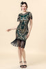 Load image into Gallery viewer, Sequins Green Glitter Flapper Dress with 1920s Accessories Set