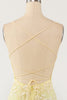 Load image into Gallery viewer, Yellow Mermaid Long Prom Dress with Appliques