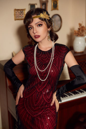 Gatsby Glitter Fringe 1920s Dress with Tassel