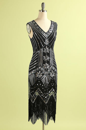 Gold Sequin 1920s Dress