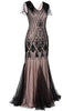 Load image into Gallery viewer, Champage Long Sequin 1920s Dress