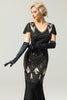 Load image into Gallery viewer, Champage Long Sequin 1920s Dress