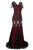 Load image into Gallery viewer, Champage Long Sequin 1920s Dress