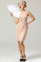 Load image into Gallery viewer, Black Great Gatsby 1920s Dress with 20s Accessories Set