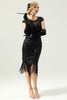 Load image into Gallery viewer, Green Cap Sleeves Sequin 1920s Dress