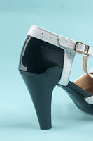 Load image into Gallery viewer, Vintage Red T-Strap Heels