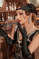 Load image into Gallery viewer, Black 1920s Party Accessories Sets