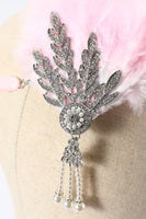 Load image into Gallery viewer, Black 1920s Feather Headband