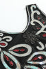 Load image into Gallery viewer, Burgundy Asymmetrical V Neck 1920s Dress with Tassel