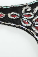 Load image into Gallery viewer, Irregular Tassel Hem Peacock Dress