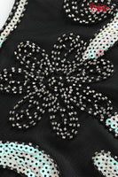 Load image into Gallery viewer, Irregular Tassel Hem Peacock Dress