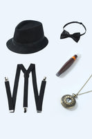 Load image into Gallery viewer, Grey 1920s Accessories Set for Men