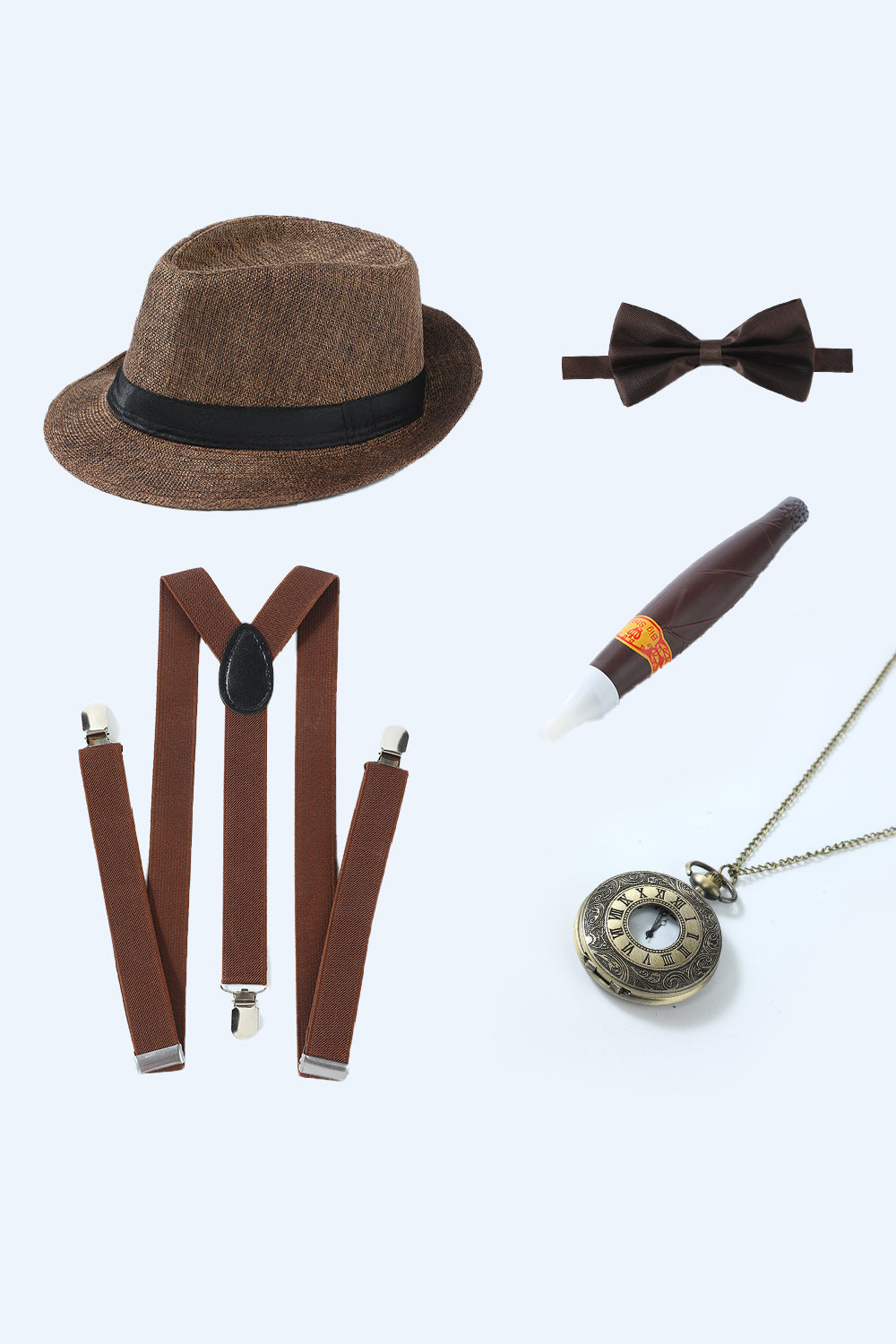 Coffee 1920s Accessories Set for Men