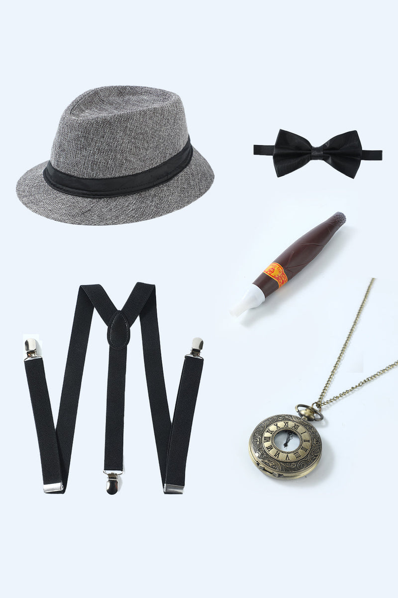 Load image into Gallery viewer, Ivory 1920s Accessories Set for Men