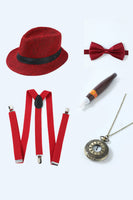 Load image into Gallery viewer, Blue 1920s Accessories Set for Men