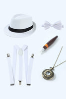 Load image into Gallery viewer, Grey 1920s Accessories Set for Men