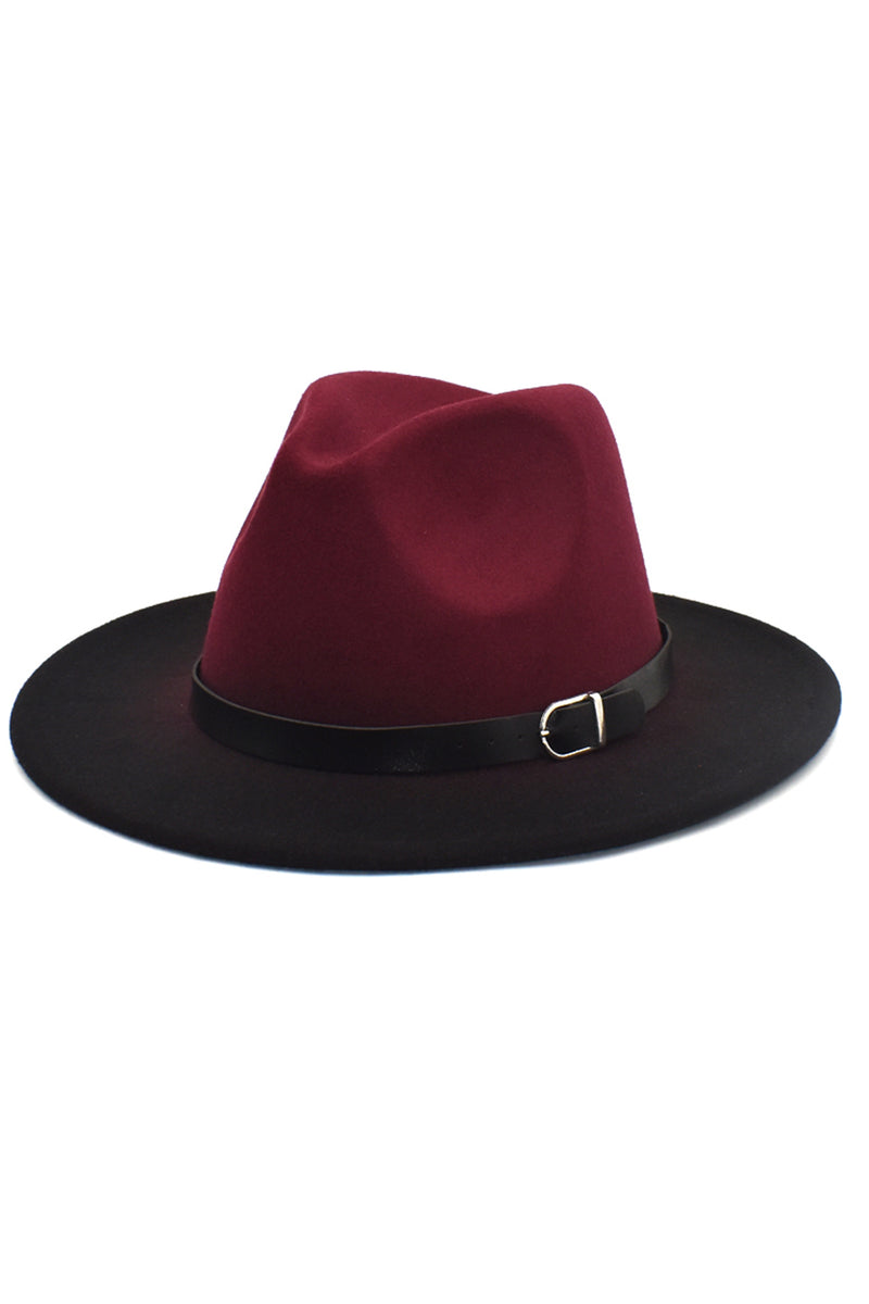 Load image into Gallery viewer, Burgundy Women and Men 1920s Bowler Hat