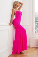 Load image into Gallery viewer, Glitter Hot Pink Mermaid Sequin Prom Dresses