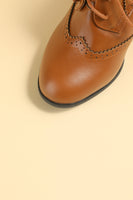 Load image into Gallery viewer, Black Leather Chunky Heels